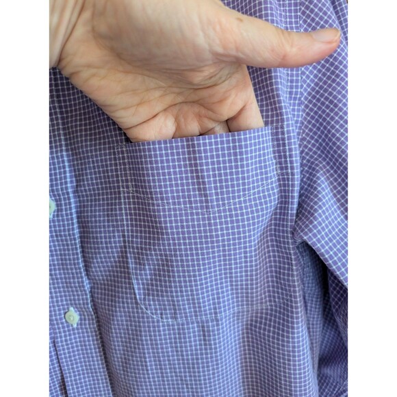 Lauren Ralph Lauren Slim Fit Non Iron Button Up Shirt Men's 15 1/2 32 33 Purple - Picture 8 of 8